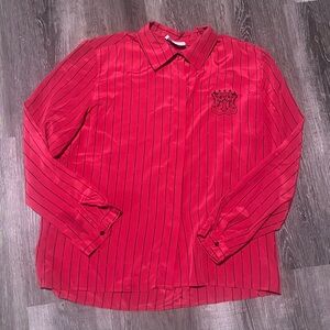 Vintage Peters & Ashley Red Striped Shirt